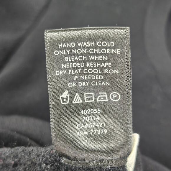 ANN TAYLOR WOMEN'S BLACK 100% WOOL PULL-OVER SWEATER SIZE MEDIUM - Picture 10 of 10